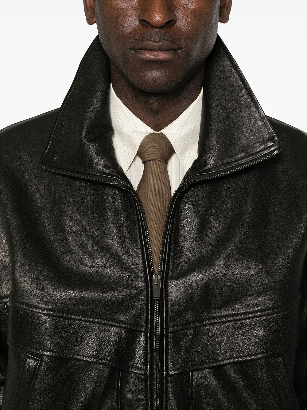 SAINT LAURENT Saint Laurent Men Jacket In Bubbled Lambskin