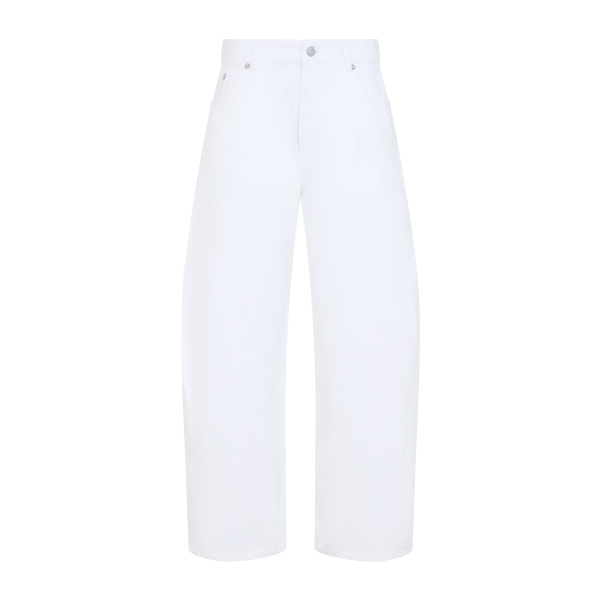 Alaïa Rodeo Light White Denim Trousers Women