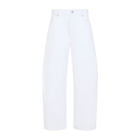 Alaïa Rodeo Light White Denim Trousers Women