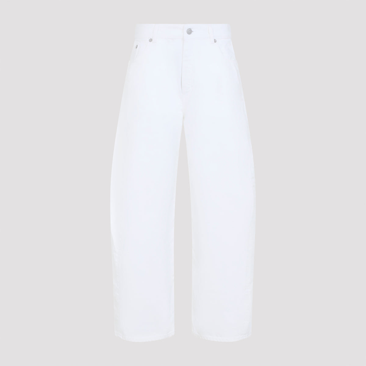 Alaïa Rodeo Light White Denim Trousers Women