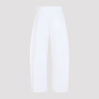 Alaïa Rodeo Light White Denim Trousers Women