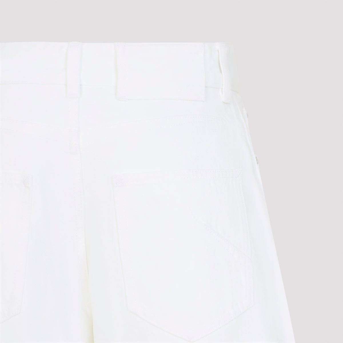 Alaïa Rodeo Light White Denim Trousers Women