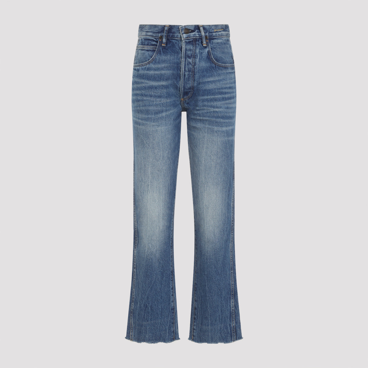 Tom Ford Stonewashed Denim Melanie Straight Trousers Women