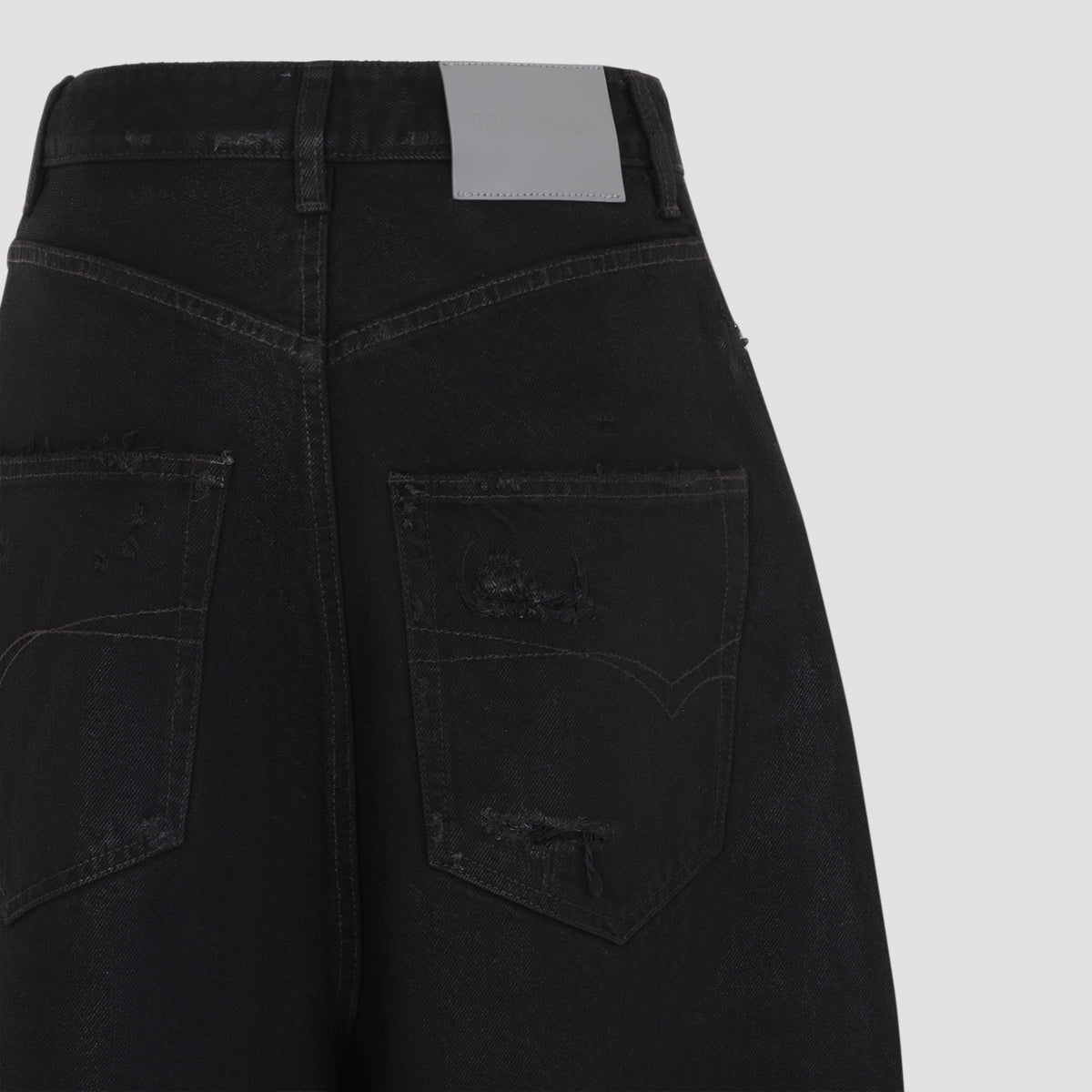 Balenciaga High Waist Barrel Twisted Jeans Women