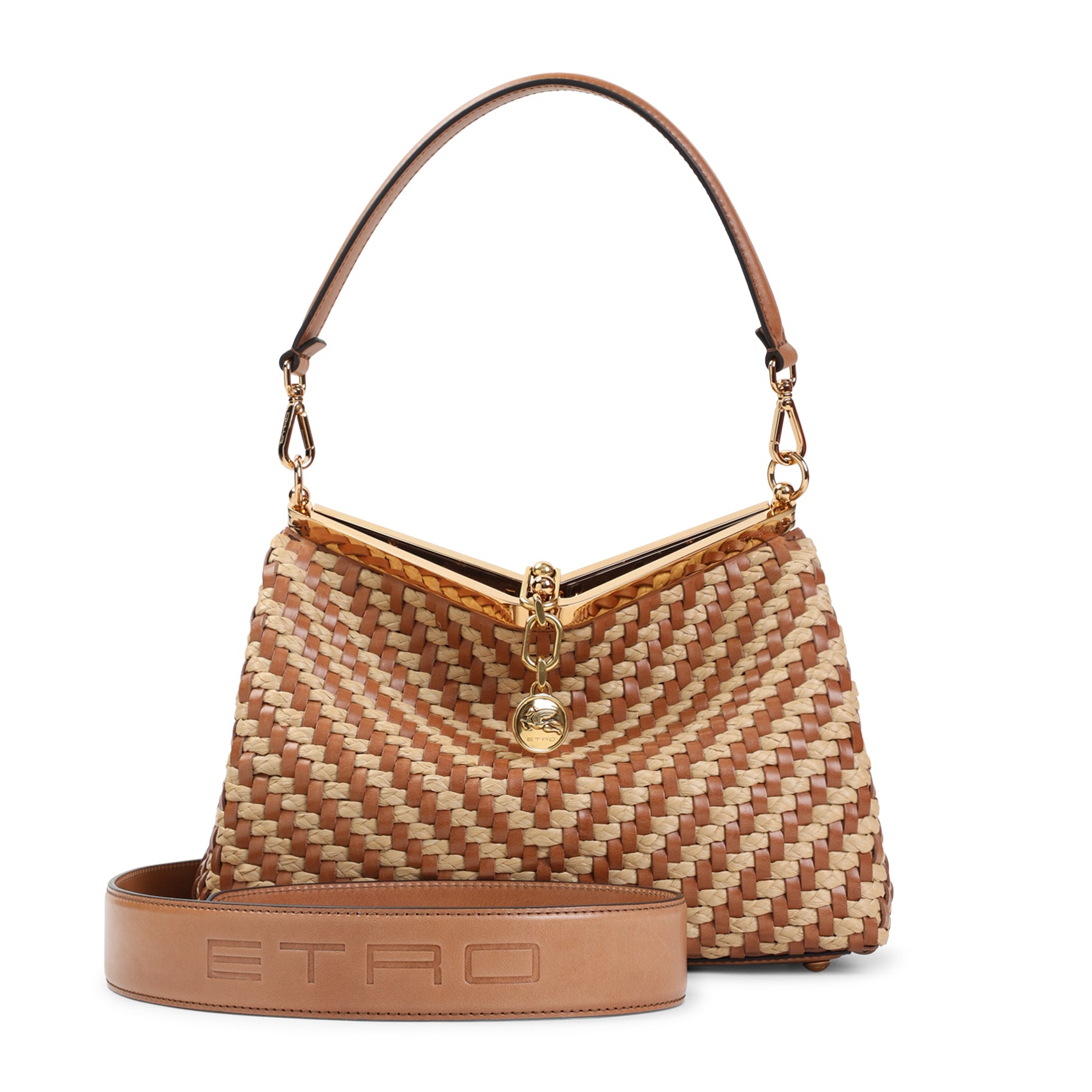 ETRO Etro Vela M Rafia Shoulder Bag Women