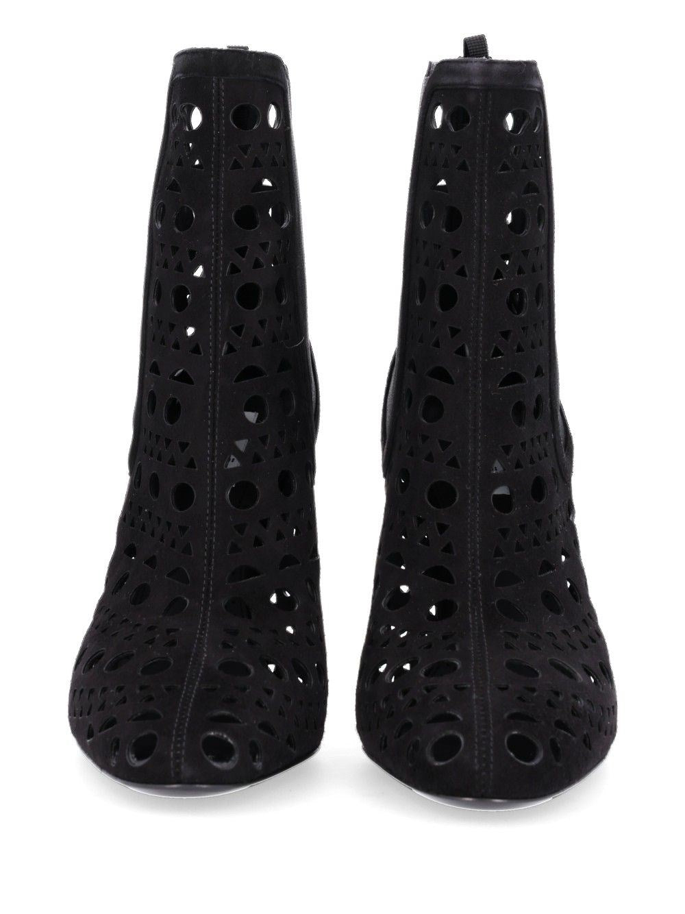 Alaïa Alaïa Women Vienne Perforated Suede Ankle Boots