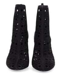 Alaïa Alaïa Women Vienne Perforated Suede Ankle Boots