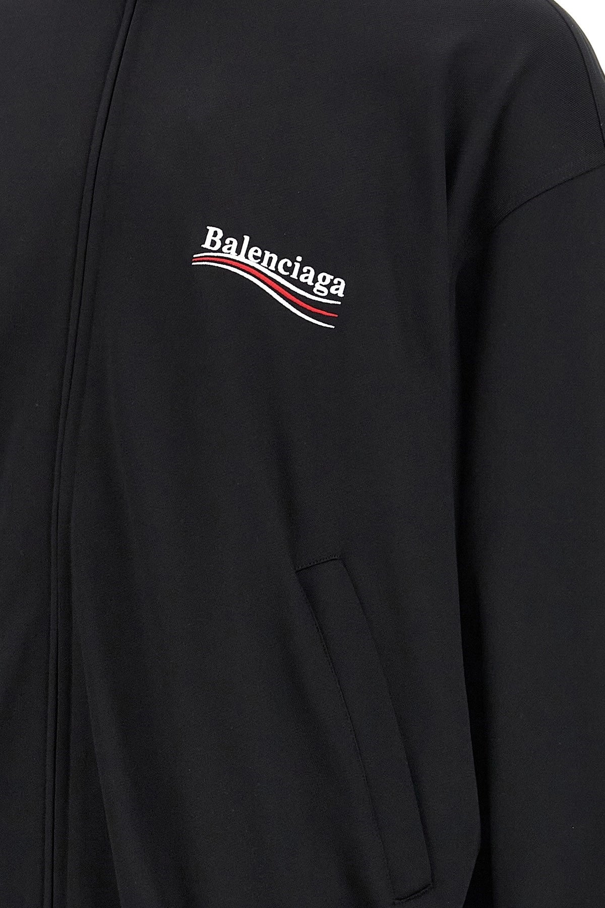 Balenciaga Men Logo Embroidery Sweatshirt