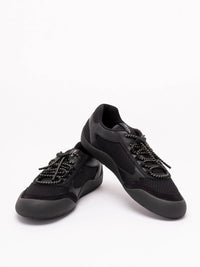 Prada Prada Men Speedrock Leather And Mesh Fabric Sneakers