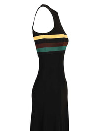 SAINT LAURENT Saint Laurent Women Striped Jersey Crepe Tank Dress