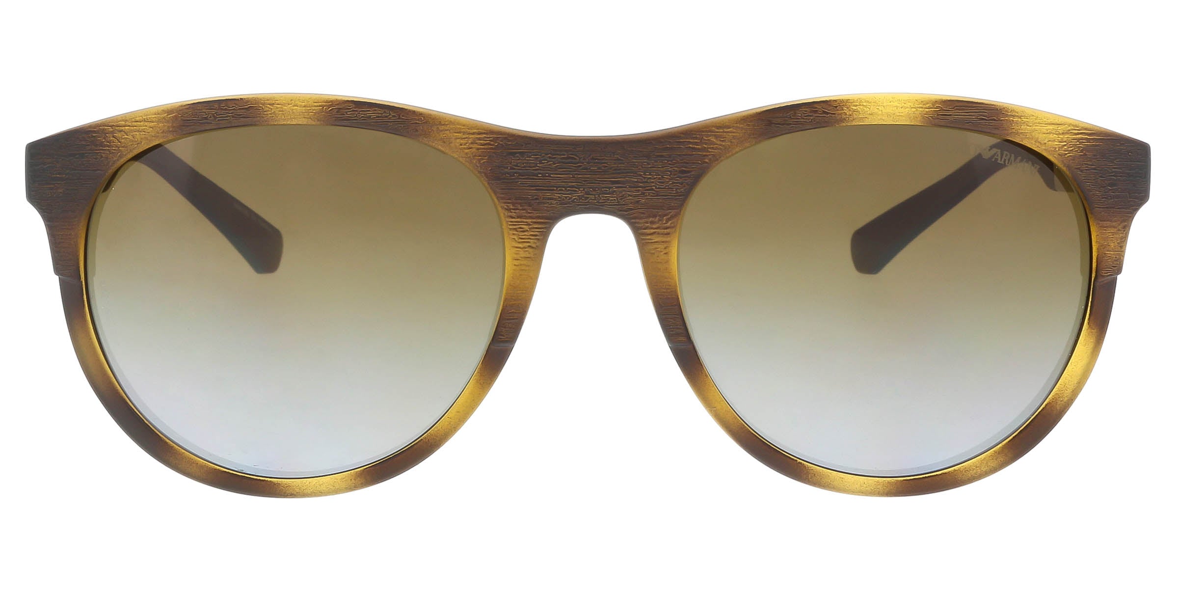 Emporio Armani Havana/Silver Round EA4084 5089T5 Sunglasses