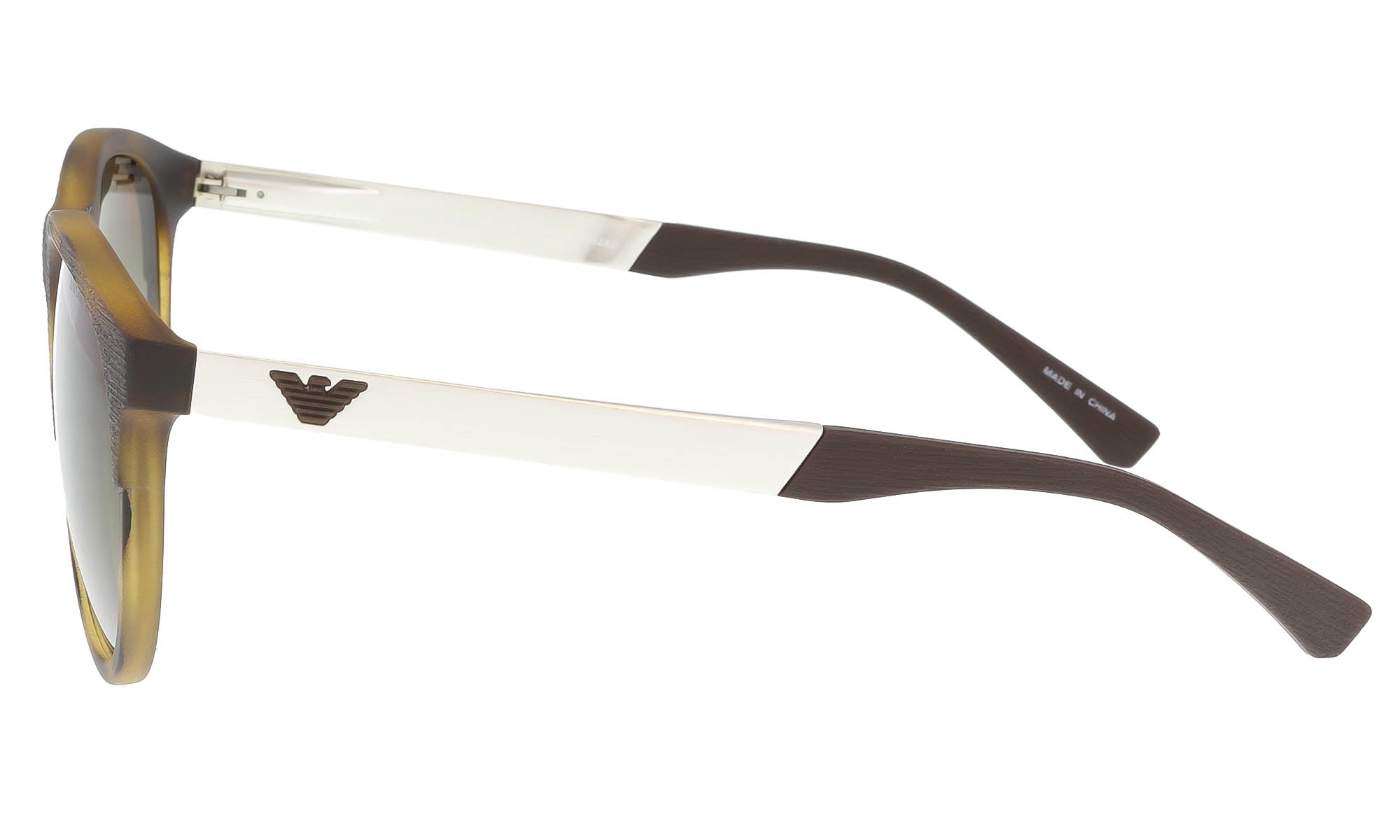 Emporio Armani Havana/Silver Round EA4084 5089T5 Sunglasses
