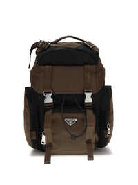 Prada Men Backpack In Re-Nylon And Leather