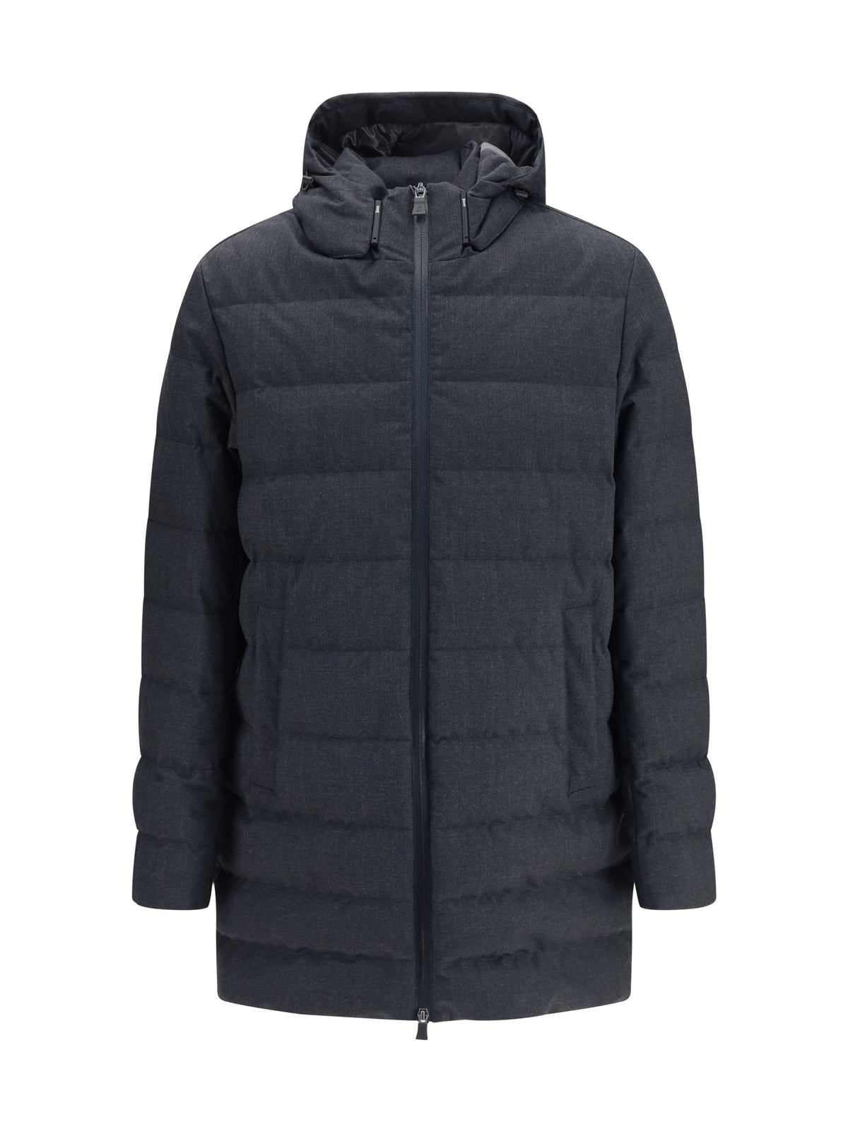 Herno Men Long Padded Hooded Jacket