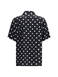 DOLCE & GABBANA Dolce & Gabbana Men Polka Dot Silk Twill Shirt