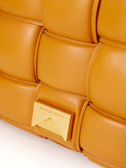 Bottega Veneta Elegant Caramel Padded Crossbody Women's Bag