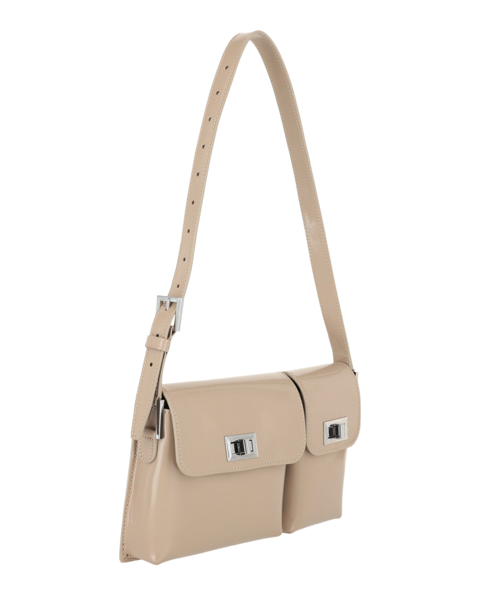 ByFar Womens Billy Patent Leather Shoulder Bag