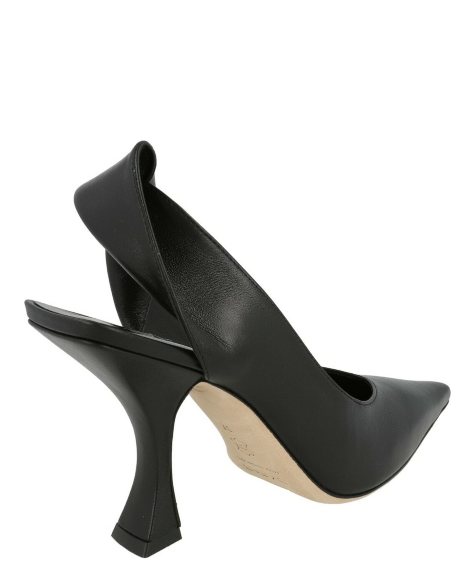 ByFar Womens Yasha Leather Slingback Pumps
