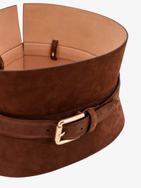 Max Mara Max Mara Women Brown Nubuck Bustier Belt