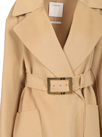 Sportmax Women Pure Wool Dressing Gown Coat