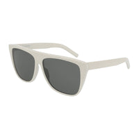 Saint Laurent Sunglasses Square Full Rim, Havana/Black Frame and Grey Lens SL1010