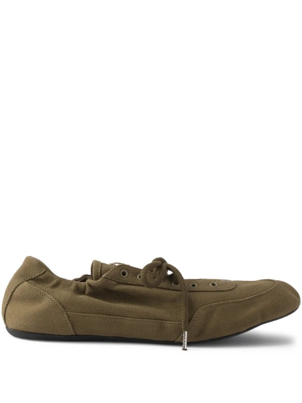 Prada Women Collapse Canvas Sneakers