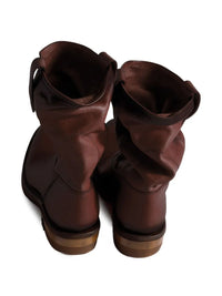 Miu Miu Women Foule Aged Look Leather Booties