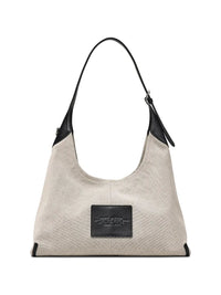 MARC JACOBS The Leather-Trim Canvas Belted Sack Bag Women
