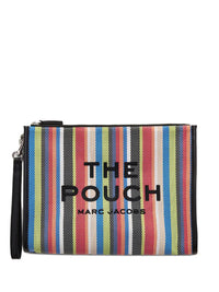 MARC JACOBS The Stripe Mesh Large Pouch Women