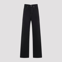 Saint Laurent V-Waist Long Baggy Jeans Women