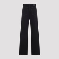 Saint Laurent V-Waist Long Baggy Jeans Women