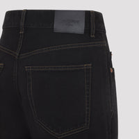 Saint Laurent V-Waist Long Baggy Jeans Women