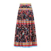 Dolce & Gabbana Popeline Midi Carretto Skirt Women