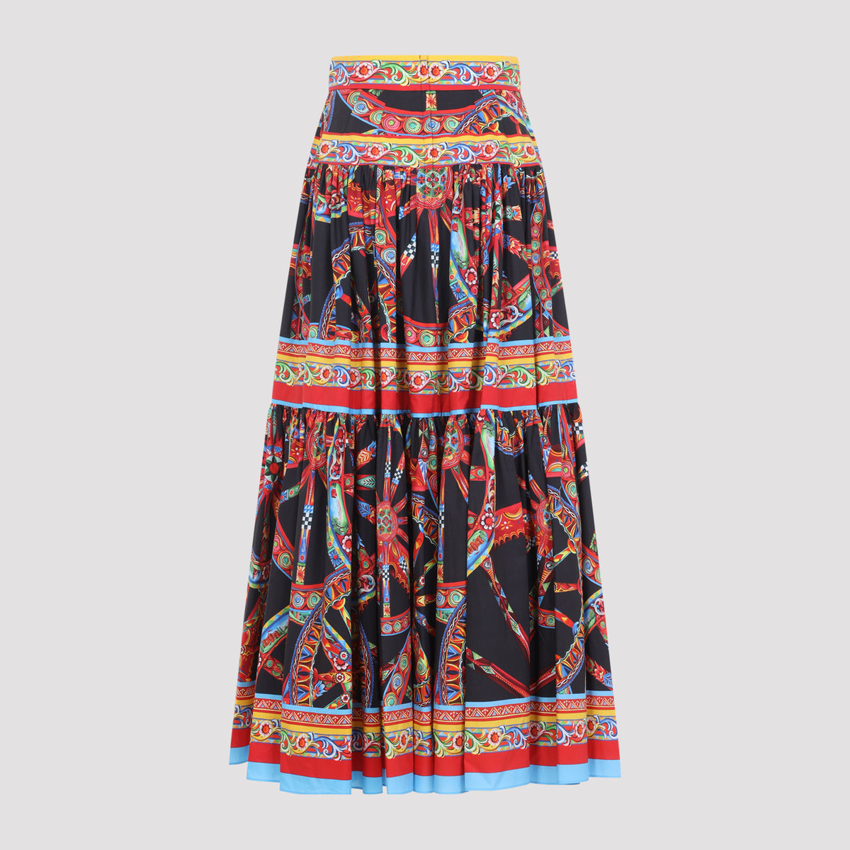 Dolce & Gabbana Popeline Midi Carretto Skirt Women
