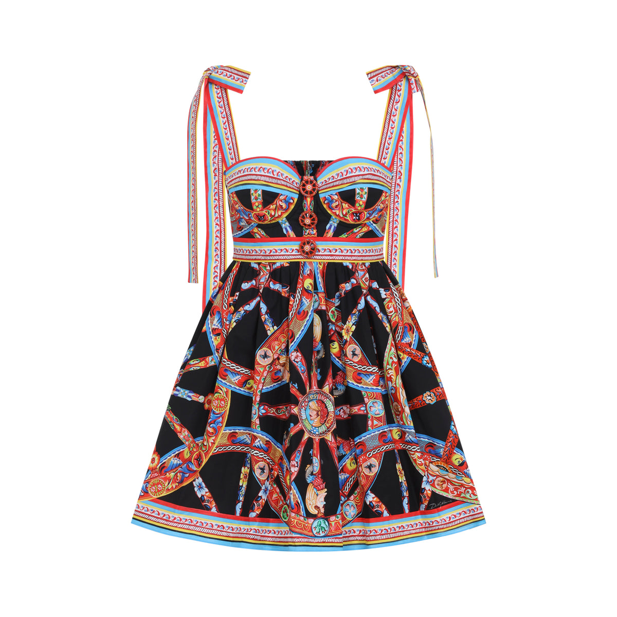 Dolce & Gabbana Popeline Carretto Mini Dress Women