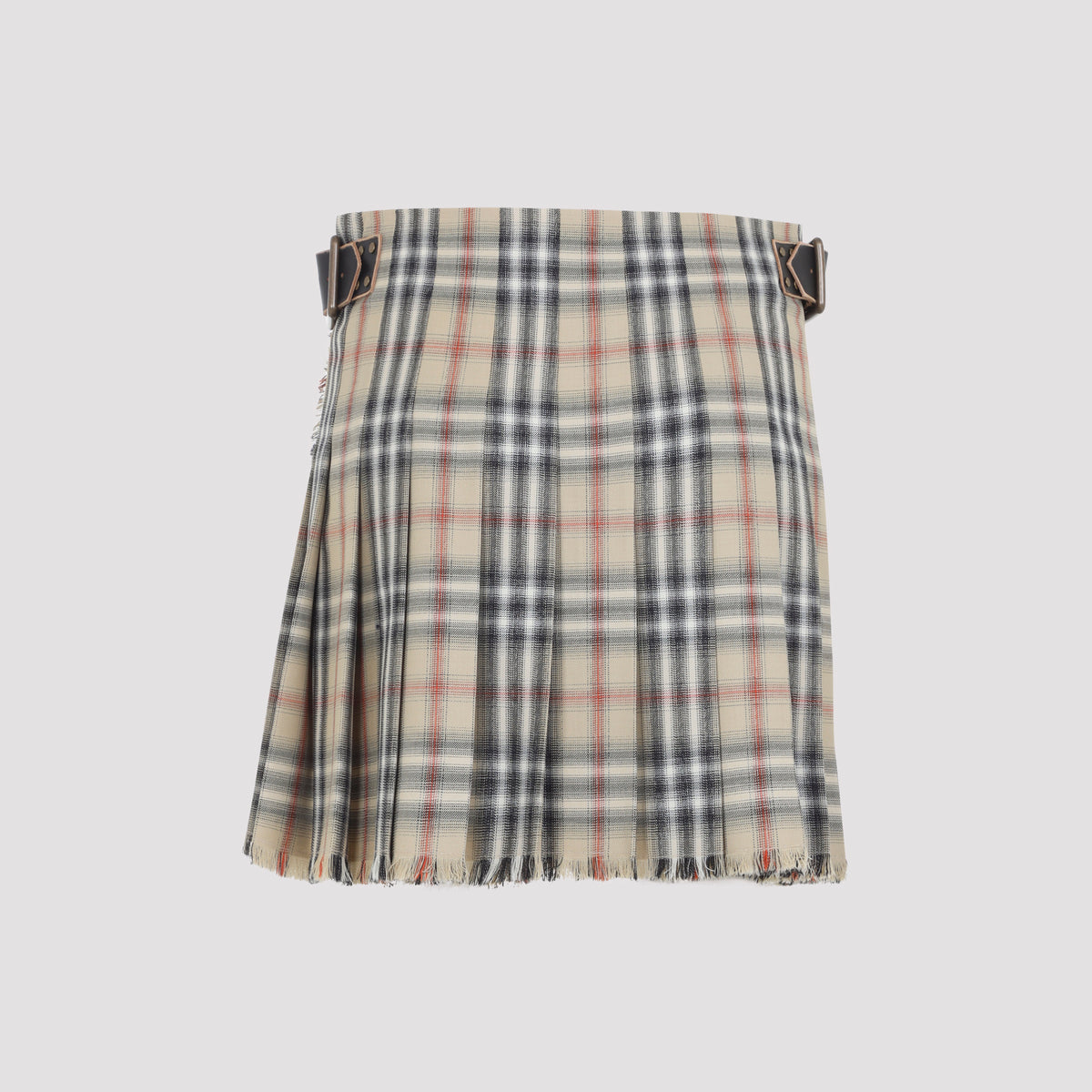 Check Wool Mini Kilt Women