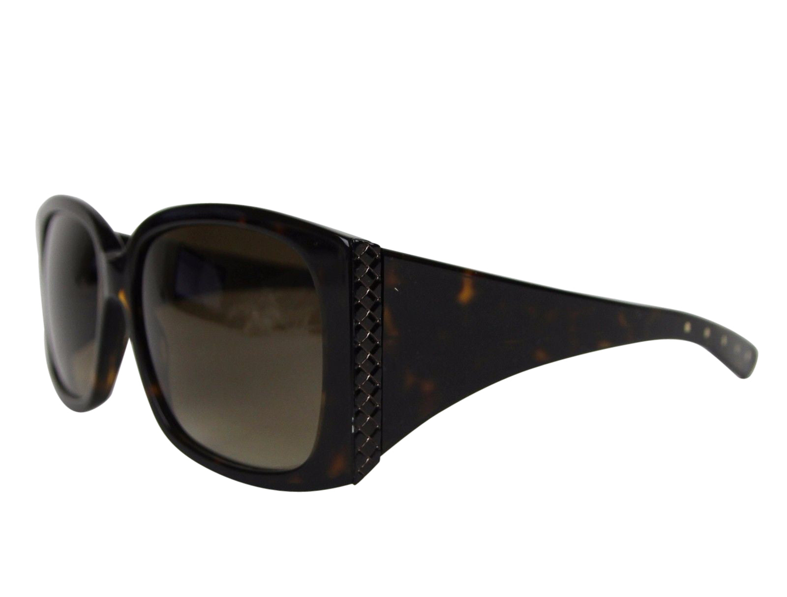 Bottega Veneta Women's Square Dark Brown Acetate Sunglasses With Box