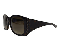Bottega Veneta Women's Square Dark Brown Acetate Sunglasses With Box