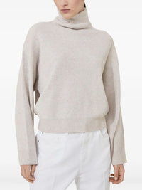 BRUNELLO CUCINELLI Brunello Cucinelli Women Cashmere Blend English Ribbed Turtleneck Sweater
