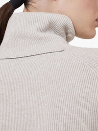 BRUNELLO CUCINELLI Brunello Cucinelli Women Cashmere Blend English Ribbed Turtleneck Sweater