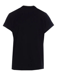 BRUNELLO CUCINELLI Brunello Cucinelli Women Monili Trim V-Neck Cotton T-Shirt
