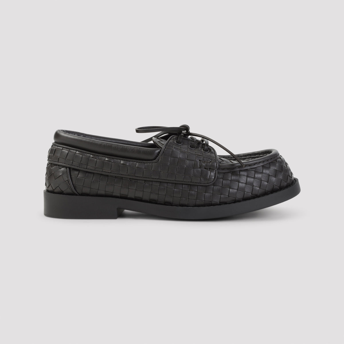 Bottega Veneta Pier Intrecciato Boat Shoes Men