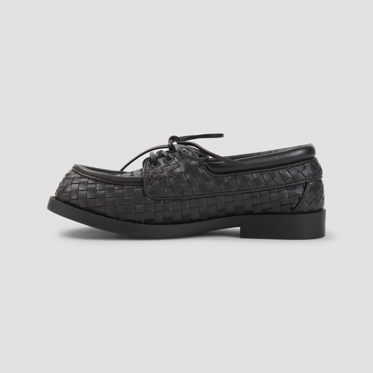 Bottega Veneta Pier Intrecciato Boat Shoes Men