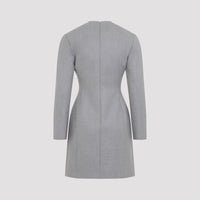 Bottega Veneta Compact Wool Mini Dress Women
