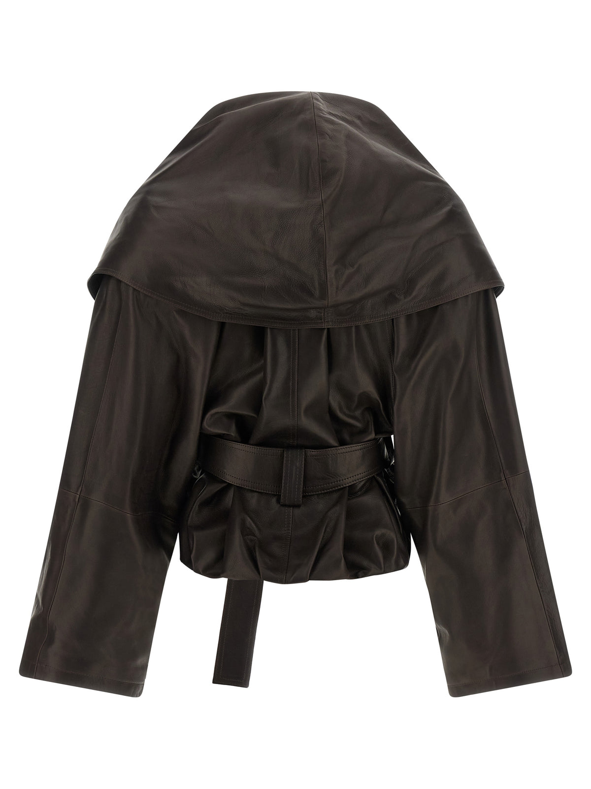 Magda Butrym Women Shawl Collar Leather Jacket
