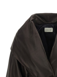 Magda Butrym Women Shawl Collar Leather Jacket