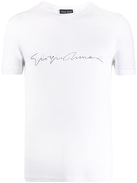 GIORGIO ARMANI Giorgio Armani Men Asv Stretch-Viscose T-Shirt With Signature Logo