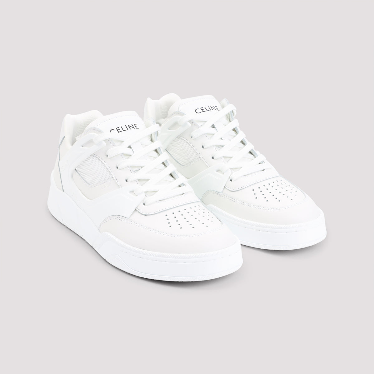 Celine Ct-09 Leather, Rubber And Mesh Sneakers Men