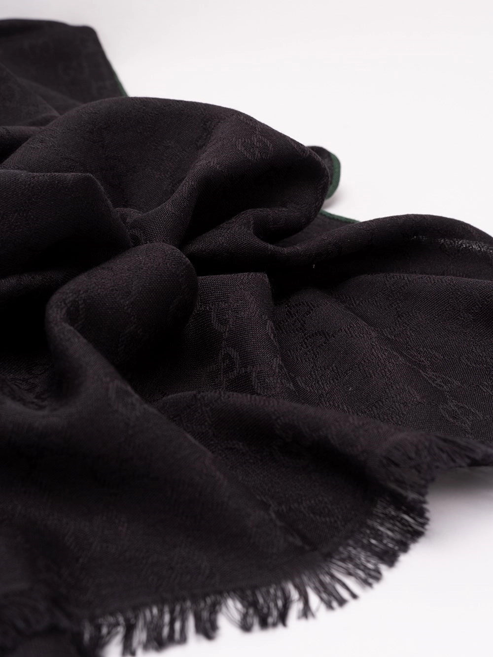 Gucci Gucci Men Gg Wool Silk Jacquard Stole