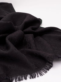 Gucci Gucci Men Gg Wool Silk Jacquard Stole
